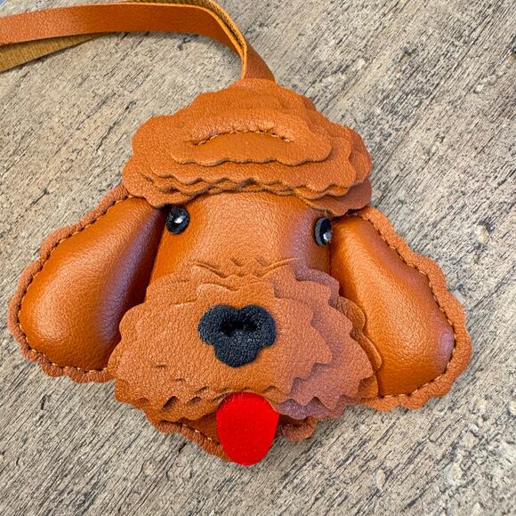 Goldendoodle Dog Bag Charm Poodle Purse Charm Dog lover Gift NEW FAST SHIP - Picture 3 of 8